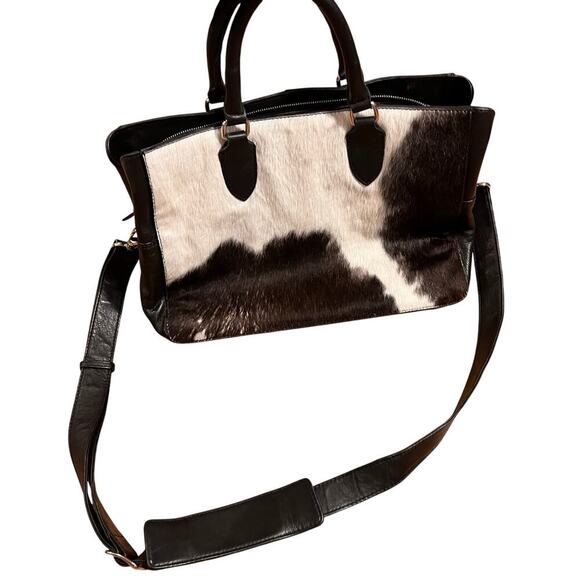 ili New York Handbags - ili New York Cow Hide Ginuine Leather Shoulder Bag Purse Tote Crossbody Western